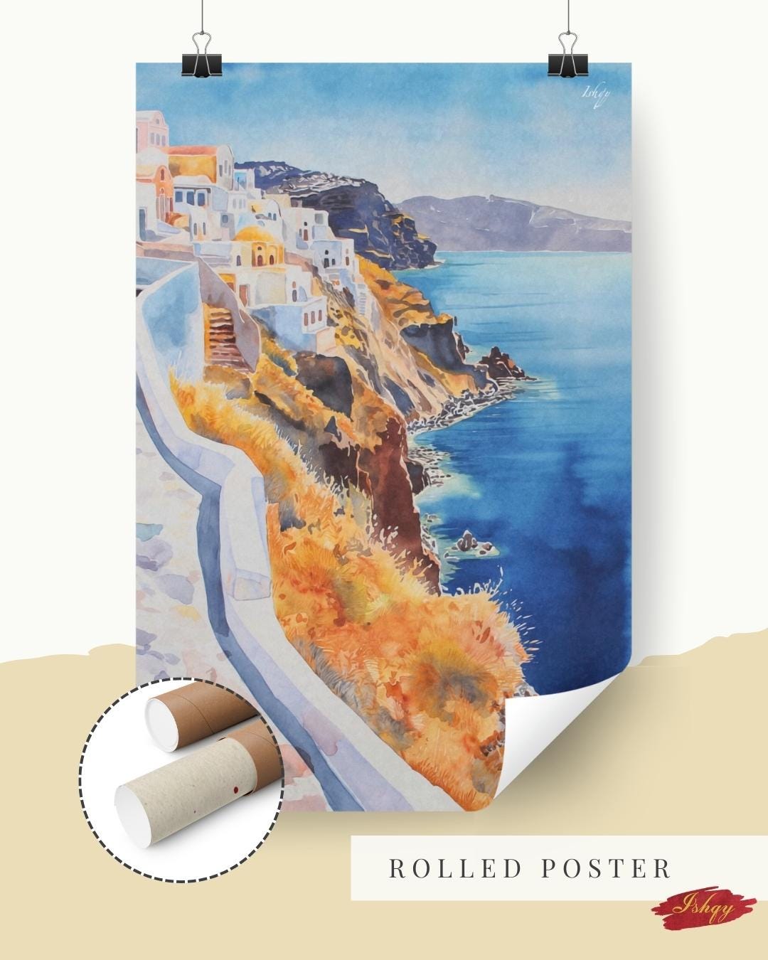 Santorini Serenity - IshqyBusiness