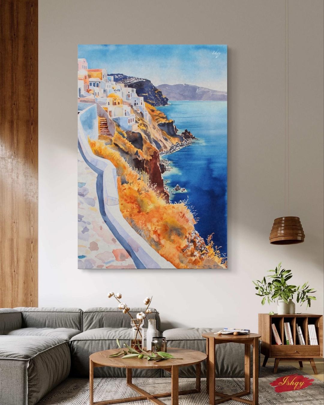 Santorini Serenity - IshqyBusiness