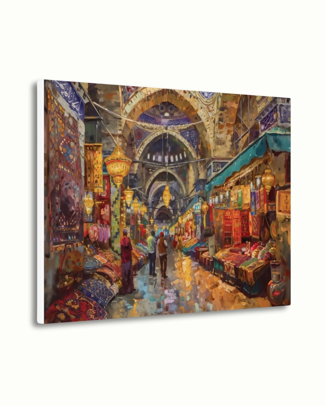Grand Bazaar Istanbul Wall Art Print, Turkish Market Canvas, Colorful Bazaar Home Decor, Oriental Framed Wall Art, Souk Painting Print
Bring the energy and charm of Istanbul’s Grand Bazaar into your home with this vibrant wall art print. Featuring colorful lanterns, textiles, and market scenes, this Turkish-inspired canvas adds warmth and culture to any space. Perfect for living rooms, dining rooms, or as a unique gift.