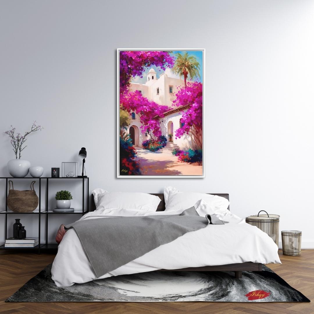 Mexican Art for Wall Hacienda Painting Mexican Wall Art Canvas Wall Art Framed Canvas Print Hacienda Decor Extra Large Housewarming Gift