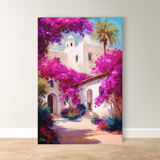 Mexican Art for Wall Hacienda Painting Mexican Wall Art Canvas Wall Art Framed Canvas Print Hacienda Decor Extra Large Housewarming Gift