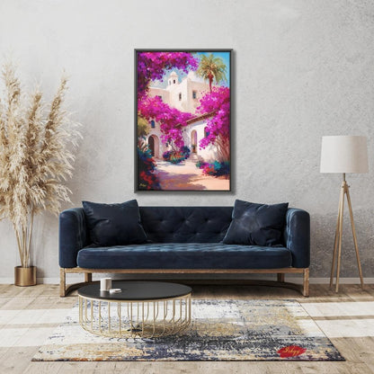 Mexican Art for Wall Hacienda Painting Mexican Wall Art Canvas Wall Art Framed Canvas Print Hacienda Decor Extra Large Housewarming Gift