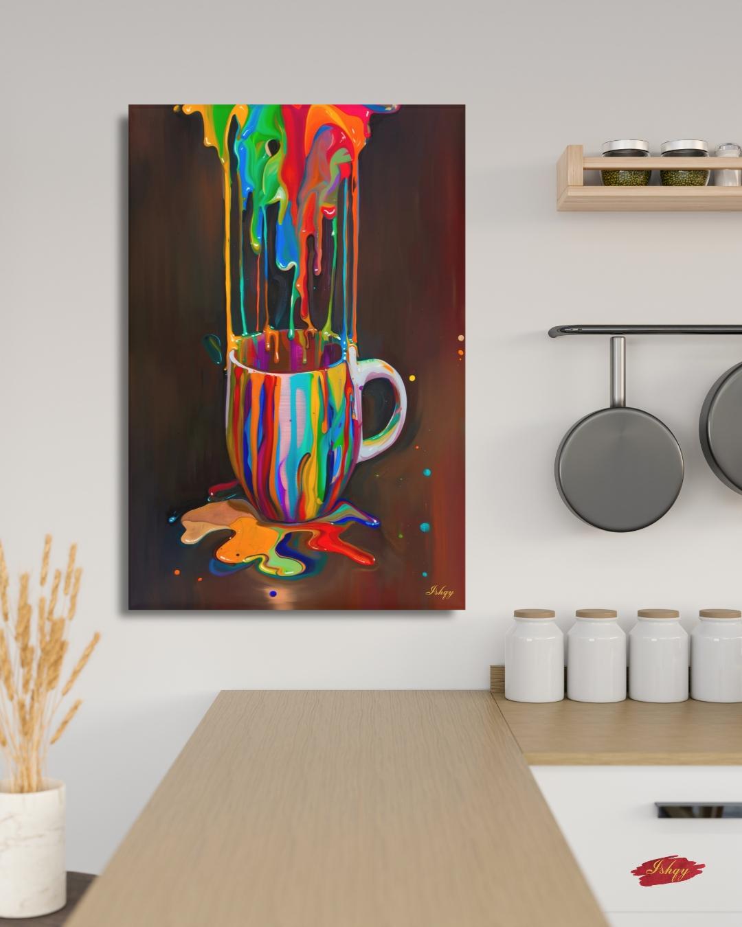 Color Cascade Canvas Wall Art | IshqyBusiness