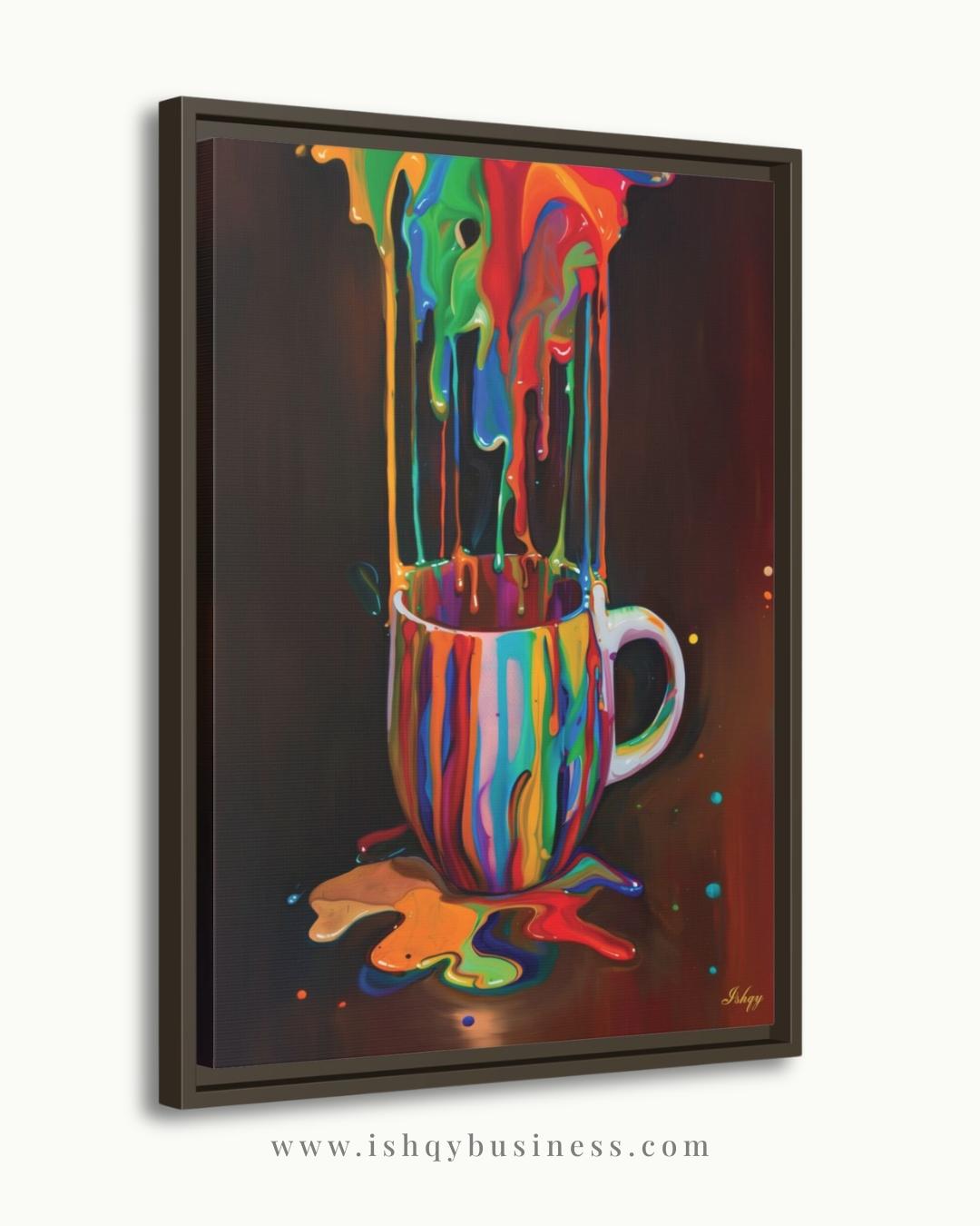 Color Cascade Canvas Wall Art | IshqyBusiness