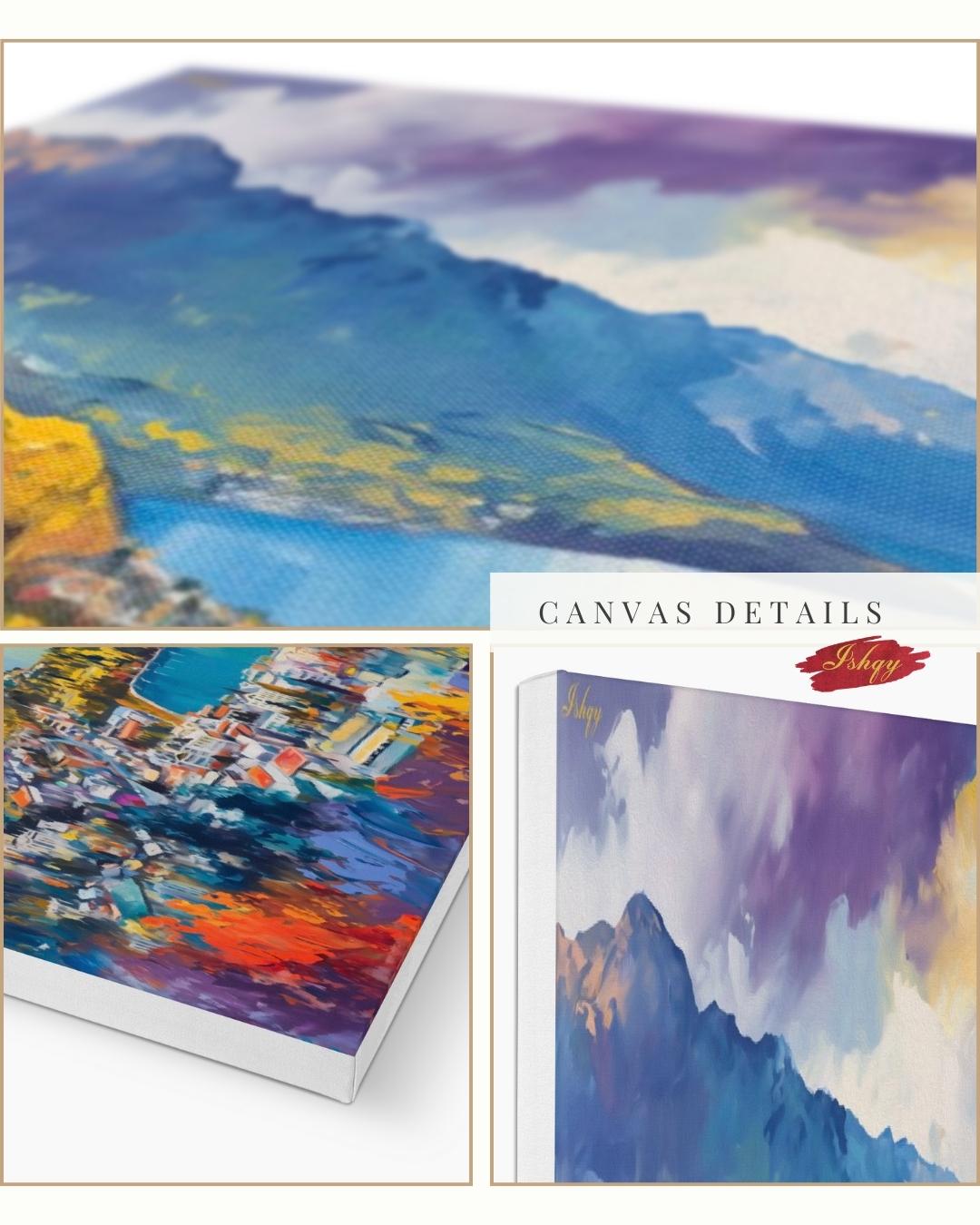 Queenstown New Zealand Wall Art, Lake Wakatipu Landscape Painting Print, Mountain Travel Art, Scenic Home Decor, Colorful Canvas Wall Art