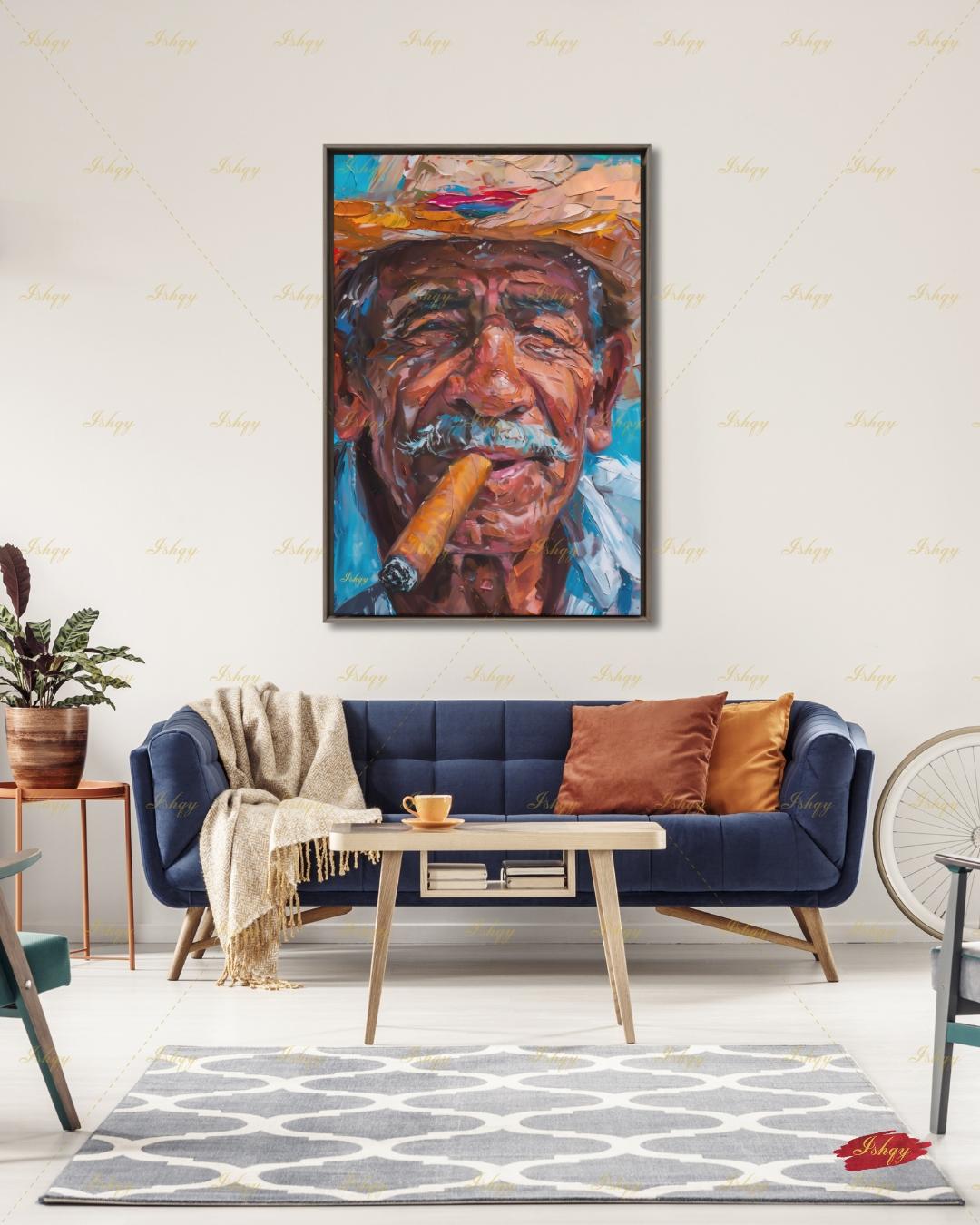 Salvadorian Man Art Print - Vibrant Central American Culture Portrait for Ethnic Home Decor and Travel Inspired Gift Idea