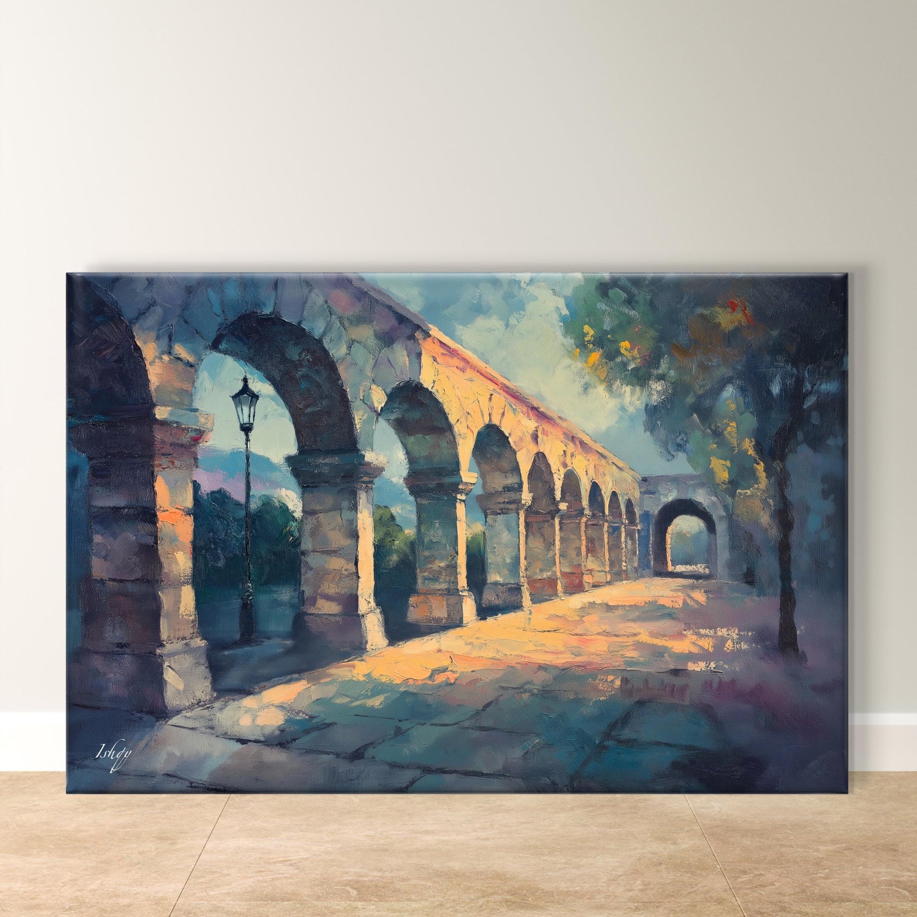 Acueducto de Morelia, Michoacán Wall Art - Framed Canvas, Mexican Heritage Decor, Cultural Landscape Poster, Travel Home Gift Idea