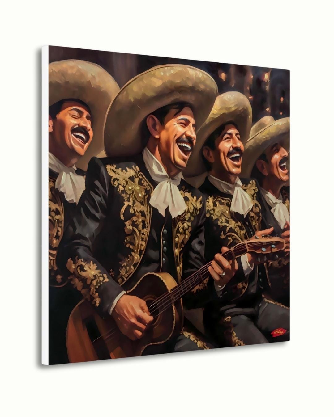 Mariachi Painting Print, Mexican Music Art - Framed Canvas, Mariachi Decor, Cultural Wall Art, Home Decor, Unique Gift, Latin Music Poster