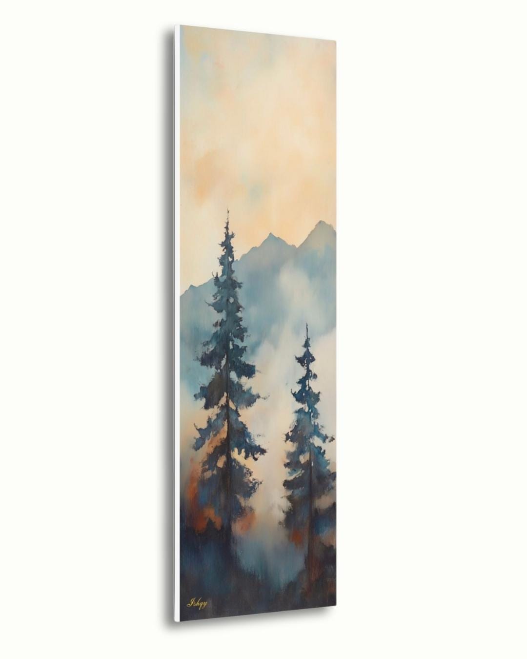 Misty Pine Tree Wall Art, Mountain Forest Canvas Print, Minimalist Nature Painting, Rustic Tall Tree Framed Canvas Wall Decor

Foggy Giants art print with misty pine trees and mountains. Canvas & framed canvas painting print for serene, nature-inspired home wall decor.