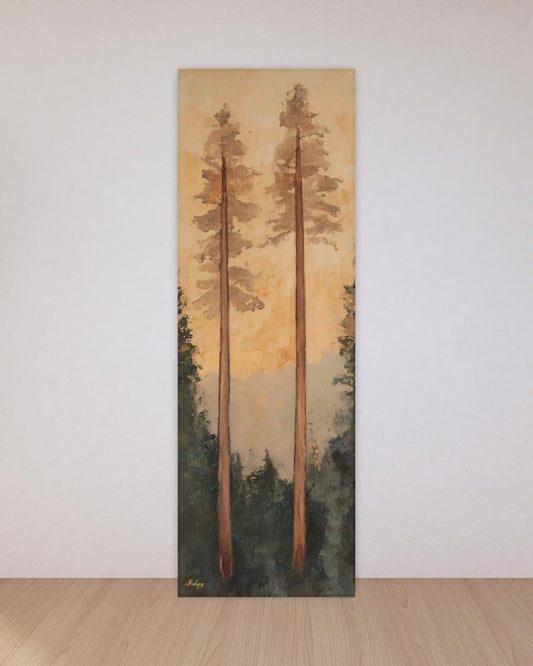 Rustic Pine Tree Wall Art, Nature Canvas Print, Minimalist Forest Painting, Framed Woodland Decor, Tall Tree Art Print

Golden Hour art print featuring tall pines at sunset with a serene forest view. Canvas & framed canvas painting print for warm, nature-inspired wall decor.