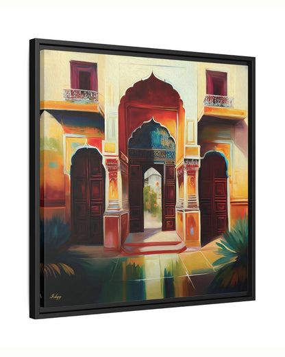 Indian Palace Wall Art Print, Vibrant Doorway Canvas, Mughal Architecture Wall Decor, Cultural Framed Art, Jaipur Painting Print
This colorful Indian palace wall art print captures the grandeur of Mughal architecture with intricate arches and vibrant tones. A perfect canvas for adding cultural elegance to your home, ideal for living rooms, hallways, or as a thoughtful gift for art lovers and travelers.