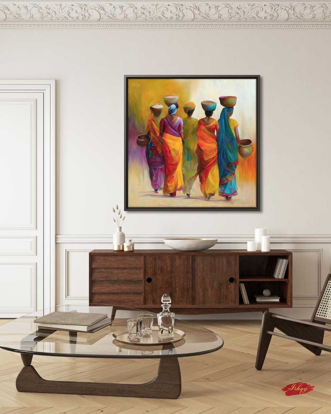 Mexican Wall Art, Charro Painting Print, Sombrero Man Art, Cultural Canvas, Framed Mexican Decor, Fiesta Wall Art, Traditional Mexico Print.&nbsp;Laado | Indian Women in Sarees Wall Art Print | Rural India Canvas | IshqyBusiness