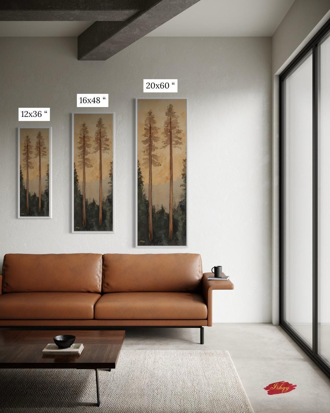 Rustic Pine Tree Wall Art, Nature Canvas Print, Minimalist Forest Painting, Framed Woodland Decor, Tall Tree Art Print

Golden Hour art print featuring tall pines at sunset with a serene forest view. Canvas & framed canvas painting print for warm, nature-inspired wall decor.