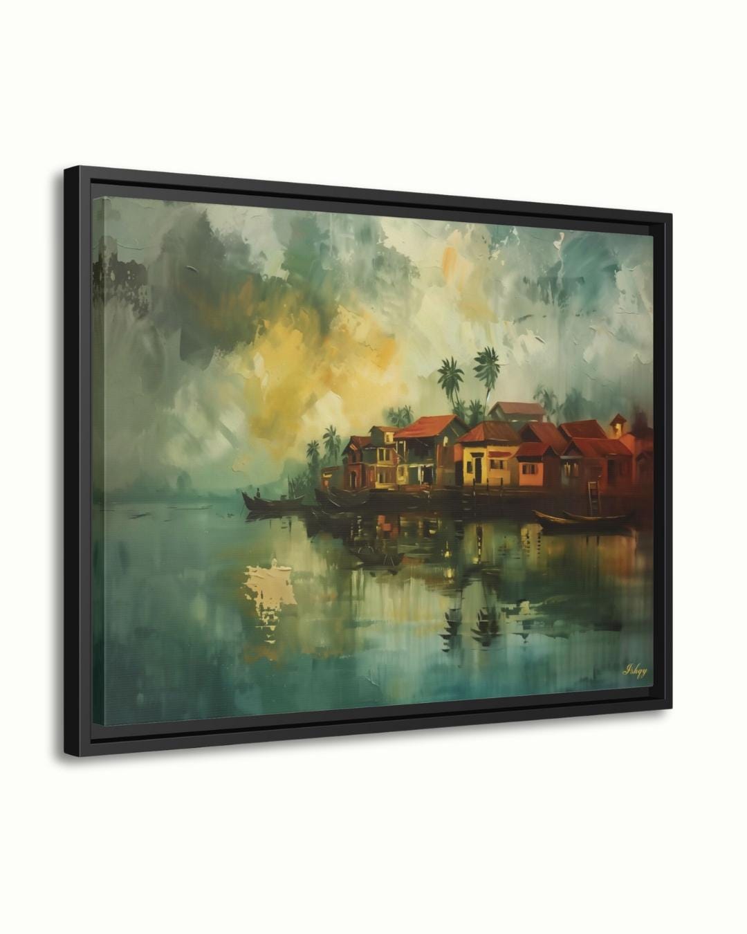 Kochi Wall Art Kerala Backwaters Painting Print, India Canvas Tropical Waterfront Landscape Travel Art Living Room Bedroom Home Wall Decor
Kochi City Landscape Painting Canvas Framed Canvas, Kerala Backwaters Art Print, India Wall Art For Living Room Office Home, Coastal Decor