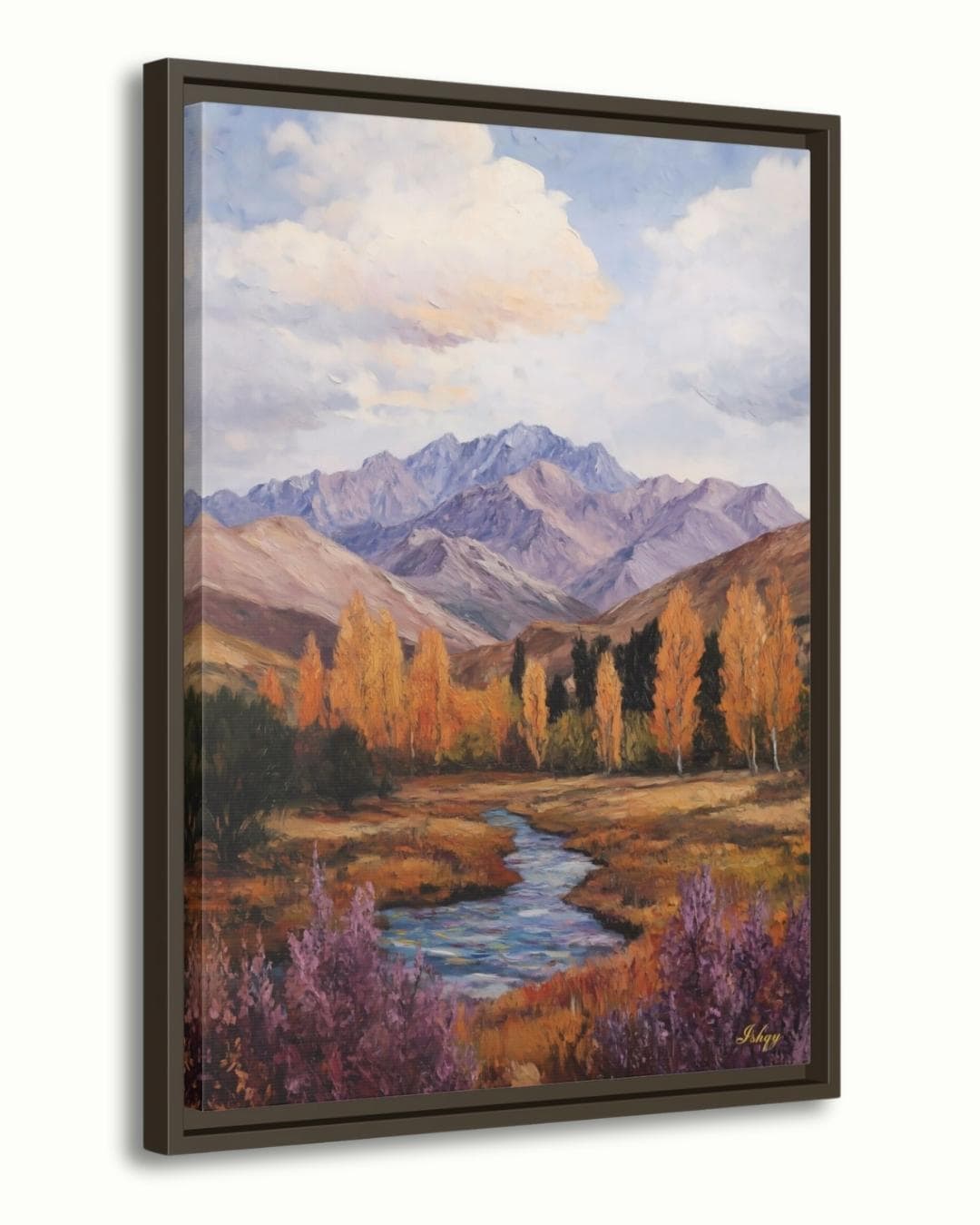 Fann Mountains Tajikistan Wall Art Canvas, Mountain Landscape Painting Print, Central Asia Nature Decor, Scenic Travel Art Gift