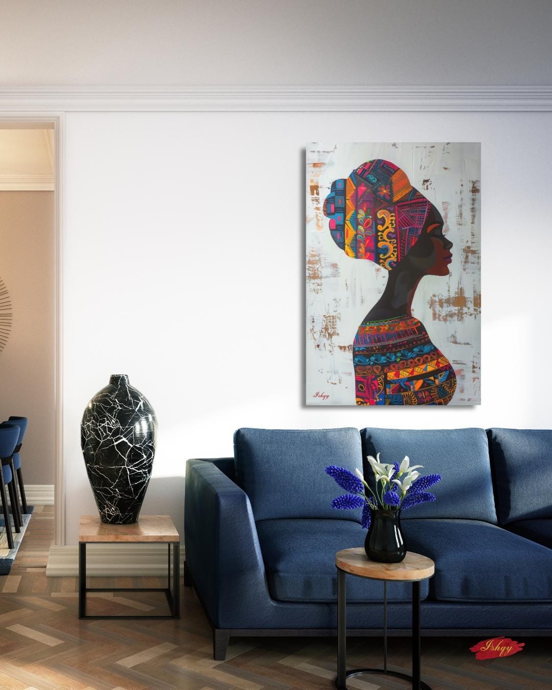Puerto Rican Woman Wall Art, Caribbean Heritage Canvas Print, Large Framed Latin America Decor, San Juan Travel Gift, Vibrant Boricua Painting