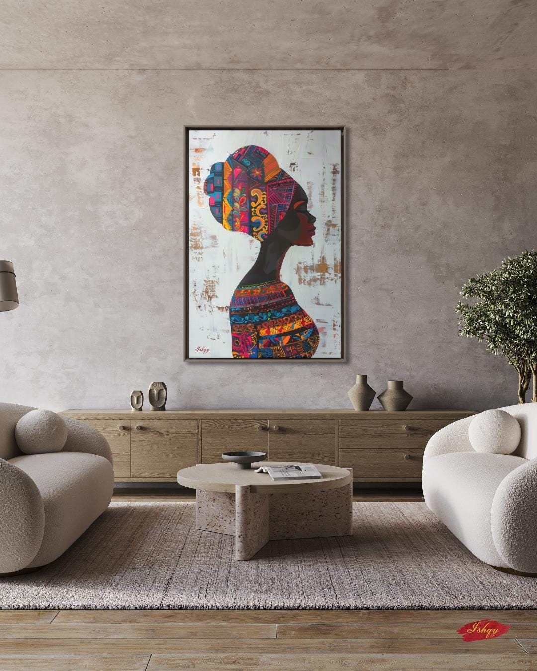 Puerto Rican Woman Wall Art, Caribbean Heritage Canvas Print, Large Framed Latin America Decor, San Juan Travel Gift, Vibrant Boricua Painting