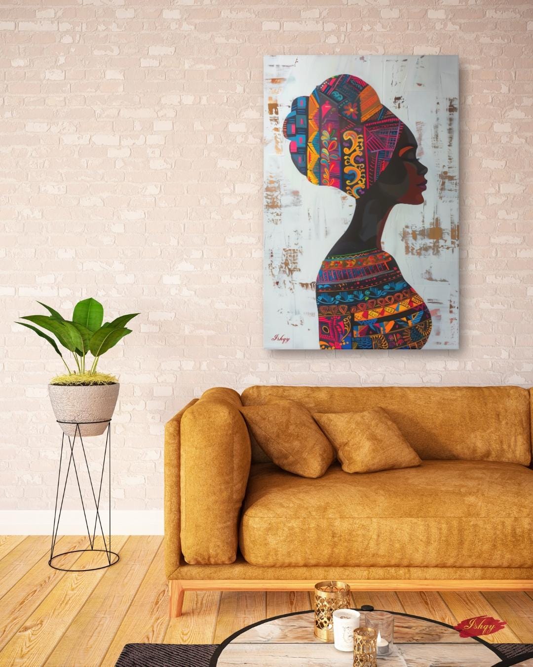 Puerto Rican Woman Wall Art, Caribbean Heritage Canvas Print, Large Framed Latin America Decor, San Juan Travel Gift, Vibrant Boricua Painting